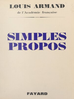 cover image of Simples propos